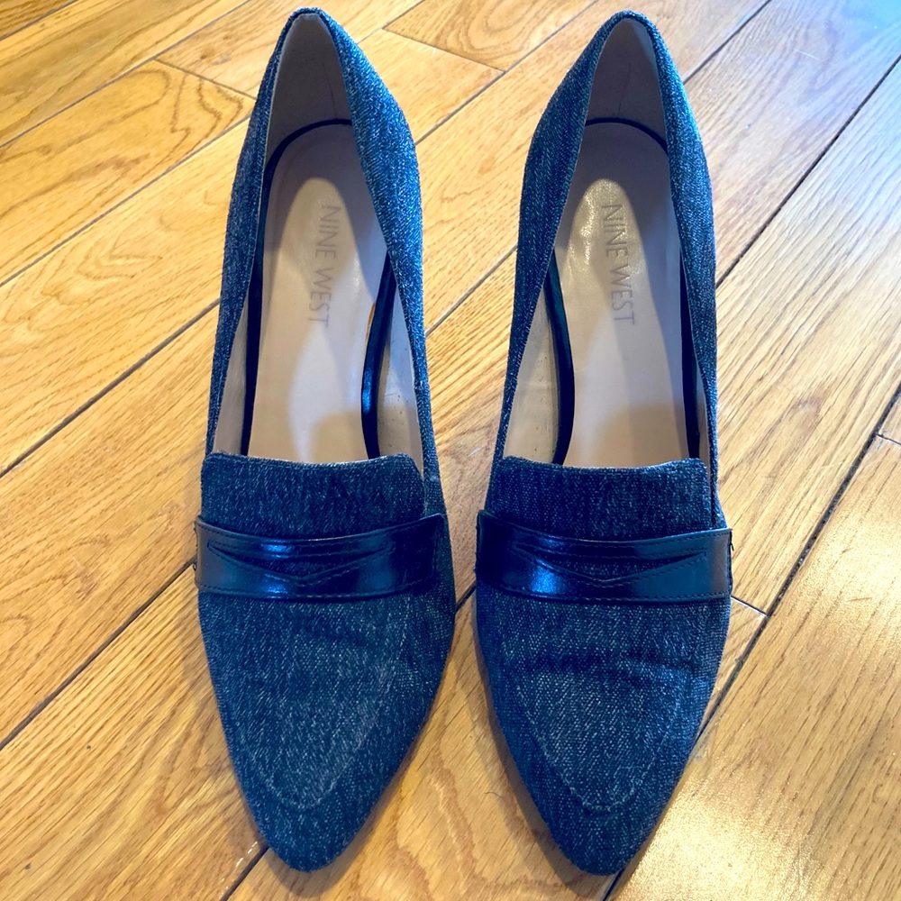 Nine West Barrington slip on heels Size 7